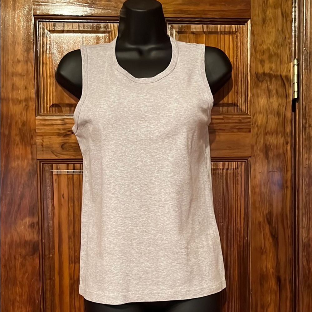 J. Crew Gray Sleeveless Tank Top with Crew Neck